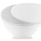 Leisuremod Round 11.75 in W, 16.75 in L, Polypropylene, White BS12W - alternate 9