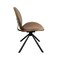 Homeroots Brown and Black Faux Leather And Metal Dining Side Chair 632549 - alternate 9