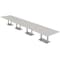 Skutchi Designs Rectangle Conference Table With Power Unit, 48 in W, 264 in L, Ivory HAR-REC-48X264-DOU-K458-NA - alternate 1