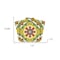 Homeroots 12" X 12" Green Yellow Fortuna Peel and Stick Removable Tiles 555913 - alternate 9