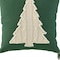Homeroots 18" Green And Ivory Cotton Christmas Tree Throw Pillow with Tassels 719250 - alternate 4