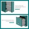 Space Solutions 14.25 in W 2 Drawer Vertical File Cabinet W/ Accessory Drawer, Teal 25967 - alternate 16