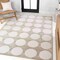 Jonathan Y Adrian Modern Geometric Circle Dot High-Low Beige/Cream 4 ft. x 6 ft. Area Rug SND105A-4 - alternate 8