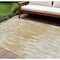 Homeroots 10' X 14' Gold And Ivory Abstract Washable Indoor Outdoor Area Rug 612664 - alternate 1