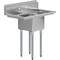 Amgood 38 in. x 22 in. Stainless Steel One Compartment Sink with 16 in. x 14 in. Bowl and Dual 12 in. Drainboards AMG SINK S1C-141611-12LR-NF-Z - alternate 6