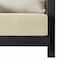 Alaterre Furniture Alaterre Barton Outdoor Loveseat with Cream Cushions for Patio or Poolside Black Finish 80-BARTON-2SOFA-B - alternate 8