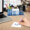 Acrimet Millennium Desktop Organizer Cup Caddy Plastic with 200 Sheets Memo Paper Clear Blue Color 740.2 - alternate 9