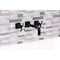 Kingston Brass Double-Handle Wall Mount Bathroom Faucet, Matte Black KS6120NX - alternate 6