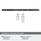 Amerock Carrione 10-1/16 inch 256mm Center-to-Center Marble Black/Golden Champagne Cabinet Pull BP36664MBKBBZ - alternate 3