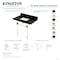 Kingston Brass 36" Black Granite Console Sink with Acrylic Legs, 8-Inch, 3-Hole, Black Granite/Matte Black KVPK3630KASQ0 - alternate 2