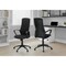 Monarch Specialties Office Chair, Adjustable Height, Armrests, Swivel, Ergonomic, Work, Black Fabric, Black Metal I 7354 - alternate 8
