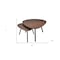 Homeroots Set of Two Brown And Black Wood And Metal Oval Nested Tables, 2PK 372964 - alternate 8