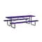 Leisure Craft Rectangle Picnic Table, Purple, Surface Mount, 8 ft L T8XPSM-PURPLE - alternate 1