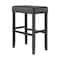 Alaterre Furniture Madison Backless Bar Height Stool Black Finish with Black PU AVMA22P0 - alternate 1