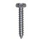 Auveco 14 x 1 1/2in Indented Hex Head Tapping Screw Zinc, 100PK 3219 - alternate 1