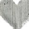 Homeroots 12" Whitewash Reclaimed Wood Heart Wall Decor 384902 - alternate 5