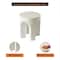 Leisuremod Crus Modern 18 in Round Fiberstone Side Table, 260 lb Capacity, Weather-Resistant, Fully Assembled CST17W - alternate 8