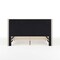 Martha Stewart Britta Queen Upholstered Platform Bed w/Rounded Headboard, Piped Detailing/Cushioned Sdrails, Beige TW-3WDB01B-Q-BG-MS - alternate 10