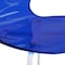 Leisuremod Modern Oyster Transparent Side Dining Side Chair with White Base in Blue, 4PK OCW-17TBU4 - alternate 9