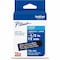 Brother Adhesive TZ Tape (R) Cartridge 0.47"x26-1/5ft., White/Black TZE335G - alternate 1