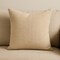 Homeroots 22" Beige Cotton Blend Throw Pillow Cover with Texture 608201 - alternate 1