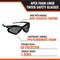 Malta Dynamics APEX Foam-Lined Safety Glasses-ANSI Z87.1 Spoggles, Anti Scratch Protective Eyewear (Tinted), 12PK SG1210-12 - alternate 4