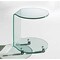 Homeroots 24" Clear Glass Round End Table With Shelf 554638 - alternate 5
