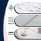Jonathan Y Leila Moroccan Diamond Trellis Non-Slip Machine-Washable Ivory/Gray 2 ft. x 8 ft. Runner Rug CMR101B-28 - alternate 6