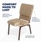 Flash Furniture Hercules Church Chair, 19-1/4 in W 25" L 33-1/4" H, Fabric Seat FD-CH02185-CV-BGE1-GG - alternate 8