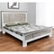Homeroots Gray Carved Geometric Distressed Solid Wood King Bed Frame 571382 - alternate 7