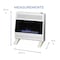 Procom Heating Natural Gas Ventless Infrared Plaque Heater With Base Feet - 10,000 BTU, Manual Control MN100HPA-B - alternate 6