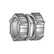 O-Z/Gedney 2-1/2in, Zinc Electroplated Malleable Iron, Concrete Tight, Set Screw, Threadless,  30-250 - alternate 1