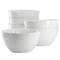 Our Table Simply White 6 Piece 7.25 Inch Porcelain Deep Bowl Set 133044.01 - alternate 1