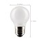 Satco 4.5 Watt G16.5 LED White Medium Base 5000K 120 Volt 2-Card, 2PK S21878 - alternate 5