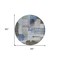 Homeroots 8' Blue Gray And Charcoal Round Abstract Washable Indoor Outdoor Area Rug 604374 - alternate 8