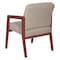 Office Star Products Cherry Finish Visitor's Chair with Couture Thimble Memory Foam Seat WD587-K054 - alternate 7