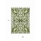 Homeroots 9' X 12' Green And Ivory Damask Washable Indoor Outdoor Area Rug 614429 - alternate 8