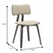 Leisuremod Clivo Leather Dining Chair with Walnut Poplar Wood Frame, 2PK CDDW-18TP2 - alternate 8