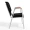 Flash Furniture Black Fabric Stackable Church Chair with Arms XU-DG-60156-BK-GG - alternate 9