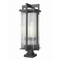 Z-Lite Fortis Sand Black 3 Light Outdoor Pier Mounted Fixture 5031PHXLS-SQPM-BK - alternate 1