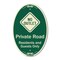 Signmission Private Road Residents And Guests Only With N, 12 In X 18 In Architectural, Heavy Gauge Aluminum A-OV-G-1218-9910 - alternate 1
