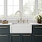 Whitehaus Collection 27 in Reversible Single Bowl Fireclay Kitchen Sink with Grid WHRP2718-W - alternate 6