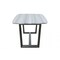 Homeroots 40" X 72" X 30" Marble Gray Oak Wood Marble Dining Table 347363 - alternate 5
