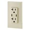 Leviton Duplex Outlet, USB C, Ivory 20A, 125V T5835-I - alternate 1