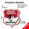 Signmission Private Property Shield Sign No Trespass, 12 inch X 12 inch, Vinyl Decal, 2PK SHI-D-2PACK-12-448 - alternate 5