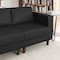 Flash Furniture HERCULES Artemis Black LeatherSoft Right Arm Reception Chair, 2 AC Outlets/1 USB/1 USB-C Ports ZB-8921C-RA-BLK-GG - alternate 9