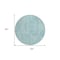 Homeroots 8' Teal Blue And Ivory Round Abstract Washable Indoor Outdoor Area Rug 594961 - alternate 8