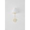 Hudson Valley Lighting Wedgewood 1 Light Wall Sconce in Aged Brass/Off-White by Mark D. Sikes MDS2200-AGB/OW - alternate 4