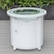Leisuremod Walbrooke Modern White Patio Conversation With Round Fire Pit & Tank Holder, Charcoal WW-29-24-57-31-CH - alternate 7