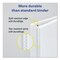 Avery Durable View Binder with DuraHinge and EZD Rings, 3 Rings, 1.5" Capacity, 11 x 8.5, White, 12PK 09401CT - alternate 6